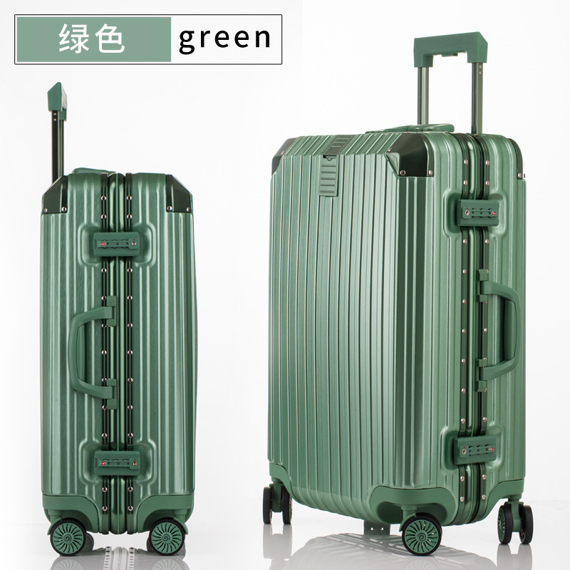 SWISSGEAR瑞士十字系列防刮铝框拉杆箱万向轮行李箱耐磨旅行箱男女托运箱登机箱皮箱硬箱 26寸 L7019 绿色 26寸