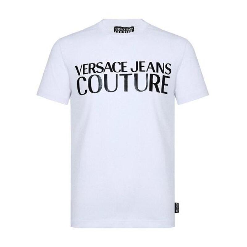 VERSACE JEANS 范思哲 男款棉质圆领短袖T恤 B3GUA7TQ 36610 003-白色 XXL