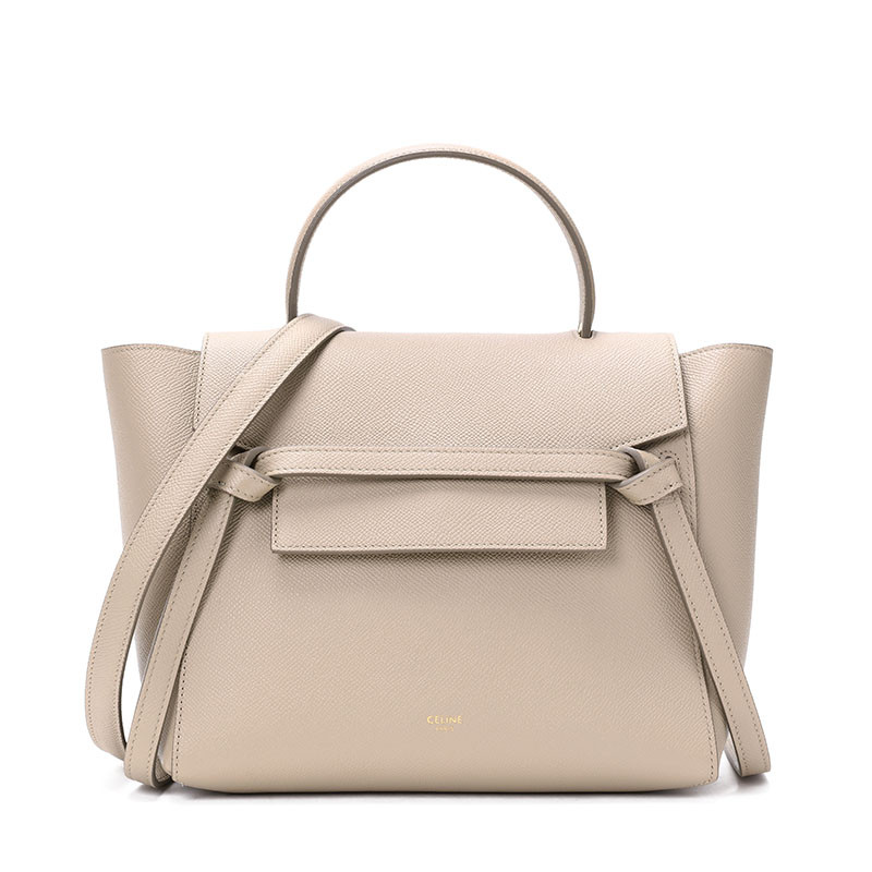 【预售】Celine Belt 鲶鱼手拎包 Micro 18915 卡其色