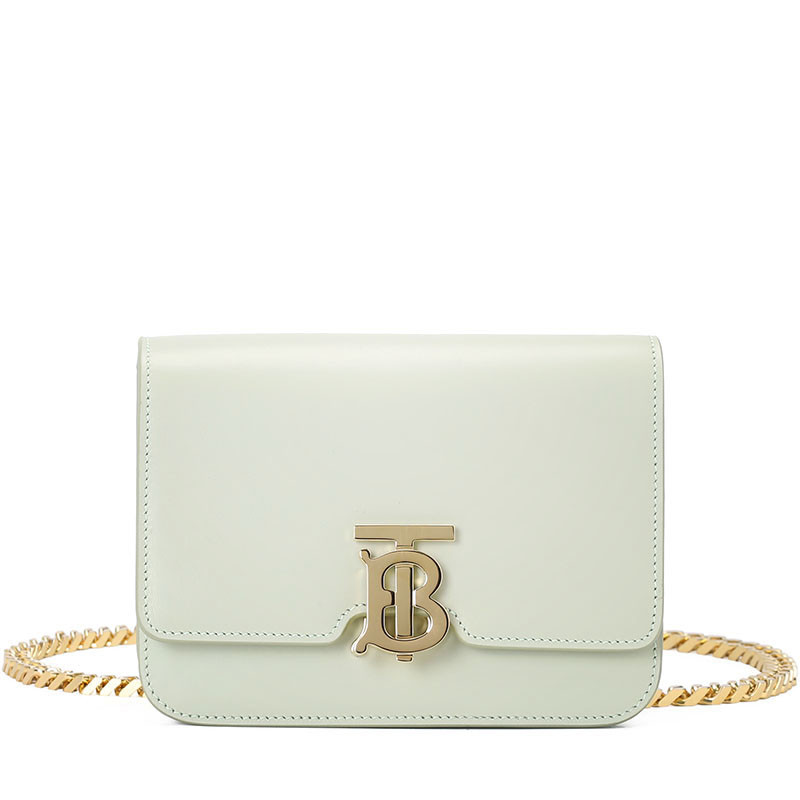BURBERRY/博柏利 女包TB标识锁扣链条包 8012201 草绿色