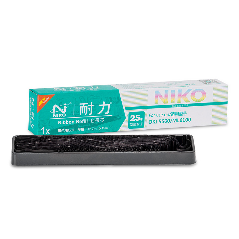 耐力5560色带适用四通OKI5560 5560SC 6500F 5760SP 黑色色带芯1支装
