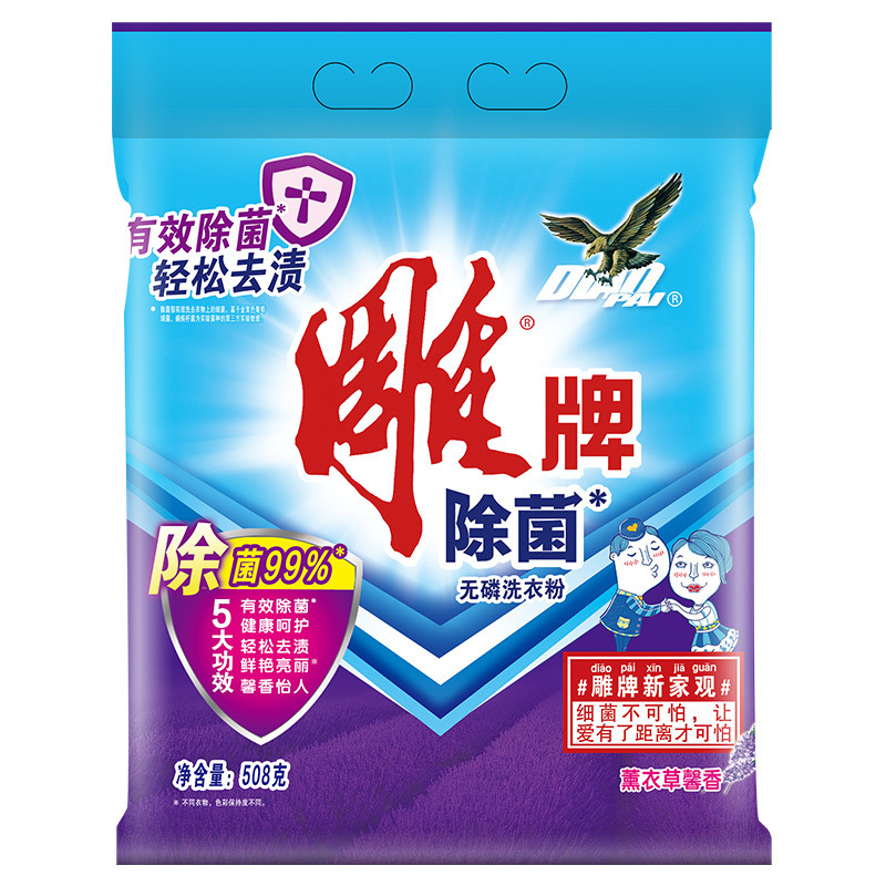 雕牌洗衣粉除菌无磷洗衣粉508g