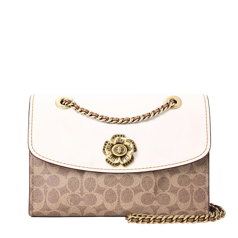 COACH PARKER 山茶花单肩包 30585 白色