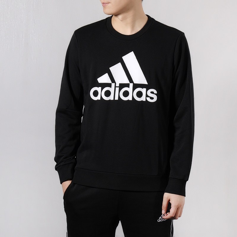 阿迪达斯男装上衣春秋季运动服圆领卫衣套头衫DT9941 M DT9941