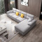 A家家具 沙发 DB1558 （科技布深灰色）三人位+中位+左贵妃