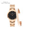 Danielwellington丹尼尔惠灵顿 dw手表女 轻奢时尚女士钢带腕表28MM+手镯套装 RGBlack+SlimBracelet-M
