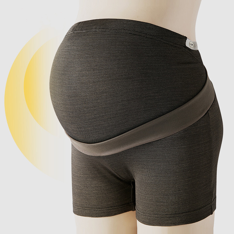 迪鲁奥（DILUAO)防辐射内衣孕妇装大码四季内裤打底裤上班隐形内穿防电脑辐射 黑色 XL