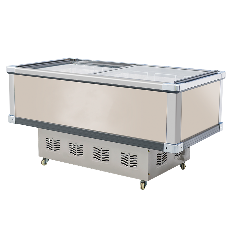 歌迪亚SD/SC-268 1.3米268L商用冷冻岛柜 速冻肉平岛柜商用展示柜 卧式冷柜海鲜肉食柜超市速冻冰柜推拉门