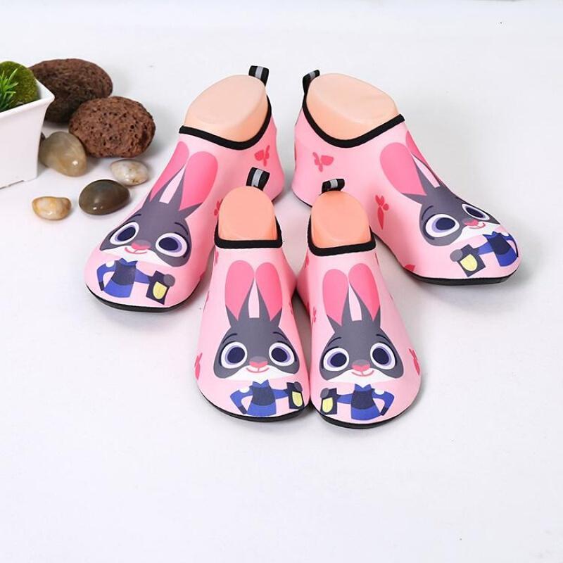 迪鲁奥（DILUAO)秋冬儿童地板袜婴幼儿园学步袜套加厚防滑软底室内居家地板鞋宝宝_691 粉红色兔子 28-29码(适合15.8-17CM)