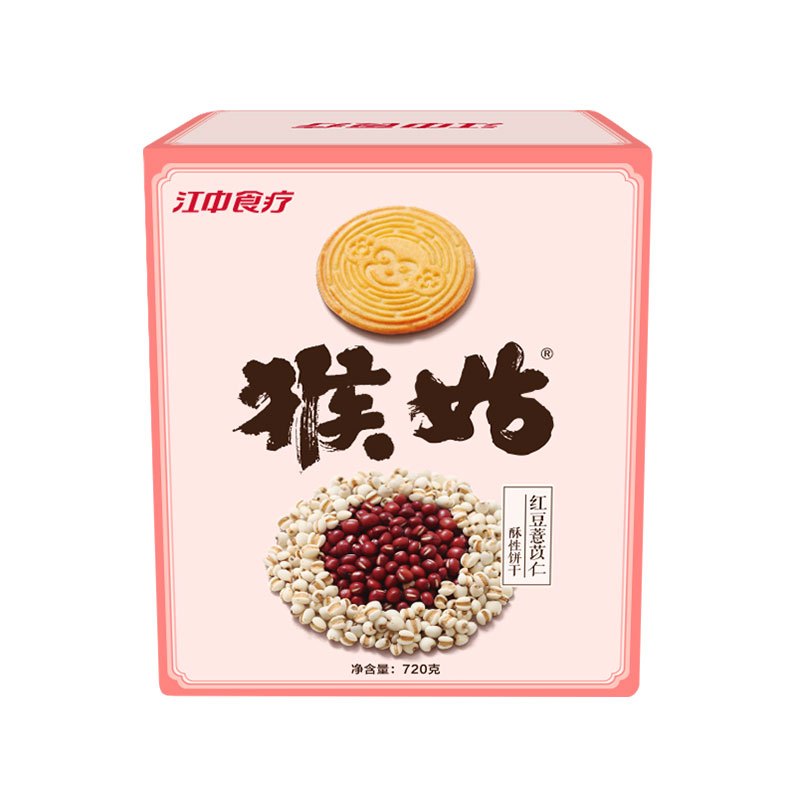 江中猴姑红豆薏苡仁酥性饼干15天装720g