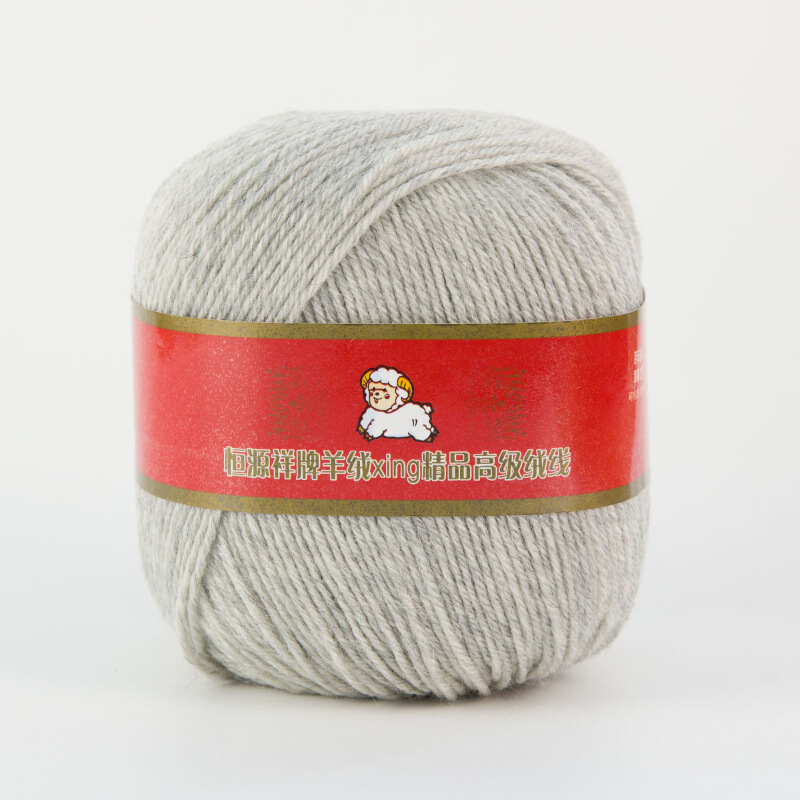 迪鲁奥（DILUAO)毛线2078纯羊毛中粗线棒针手编织男女围巾毛衣外套绒线50g_902 960浅灰色 默认尺寸