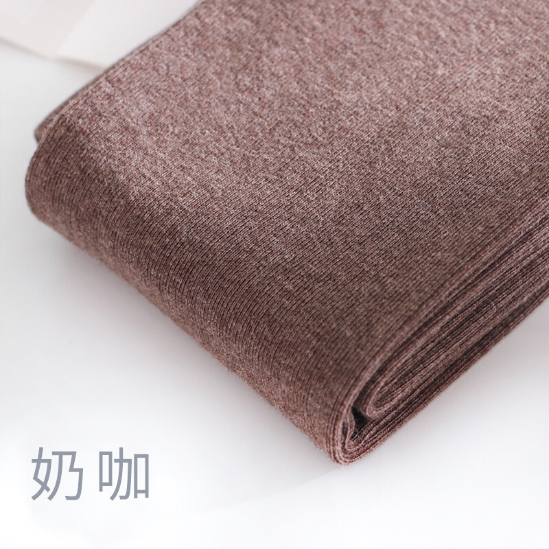 迪鲁奥（DILUAO)抖音网红日系打底裤女外穿打燕麦色连裤袜米色奶咖色踩脚微压薄款春秋新款女装_76 奶咖 3011/190g