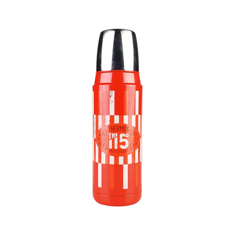 【115周年款】THERMOS膳魔師 真空不锈钢保温杯 480ml H2000-115RD红色