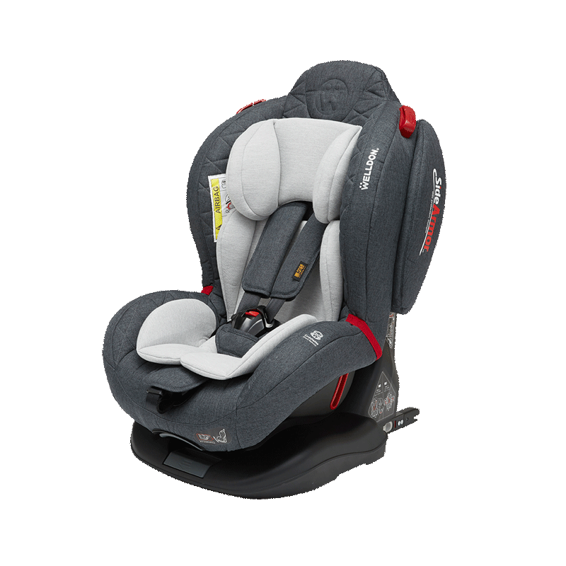 惠尔顿汽车儿童安全座椅0-4岁车载婴儿360旋转isofix茧之爱2 骑士黑