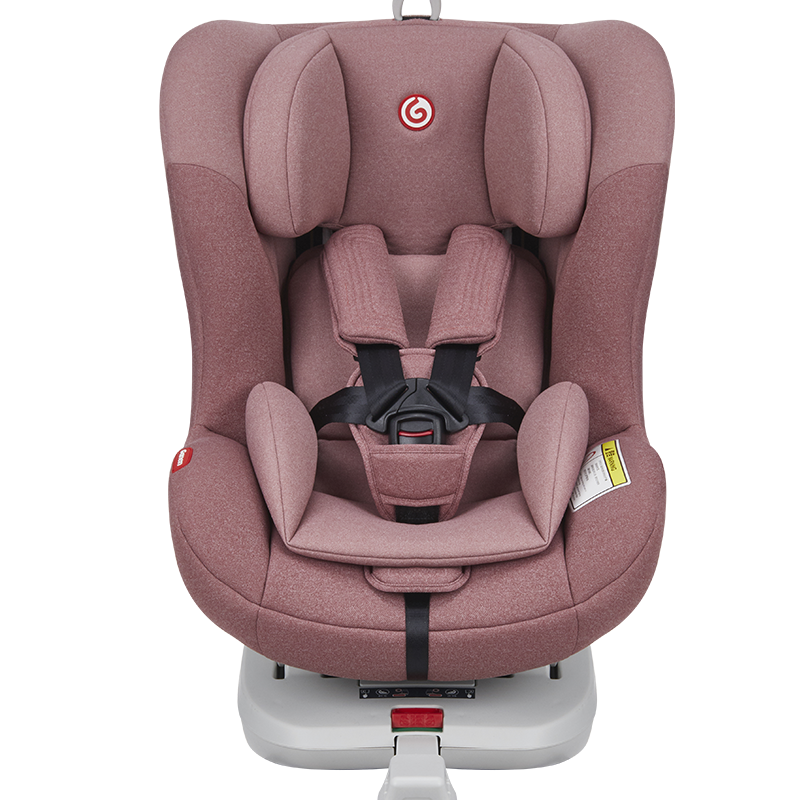 感恩依蕾托安全座椅汽车用儿童安全座椅0-4岁isofix接口B30 珊瑚红