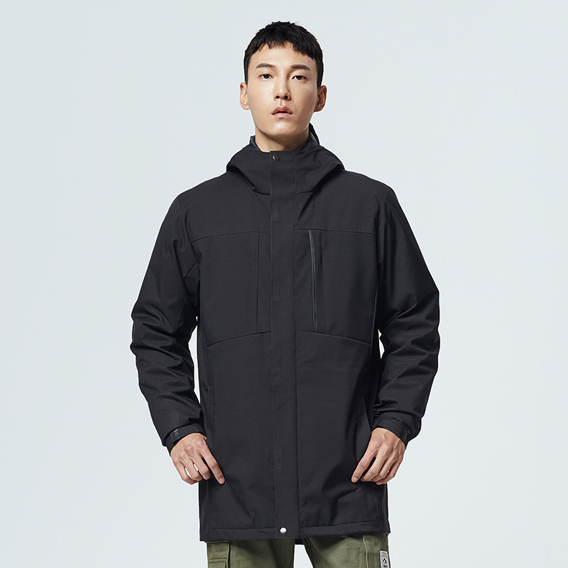 （OUTDOORPRODUCTS）运动户外秋冬男式外套三合一套羽绒旅行冲锋衣OFCF19 2XL OFCF1941003-4/黑色（男）