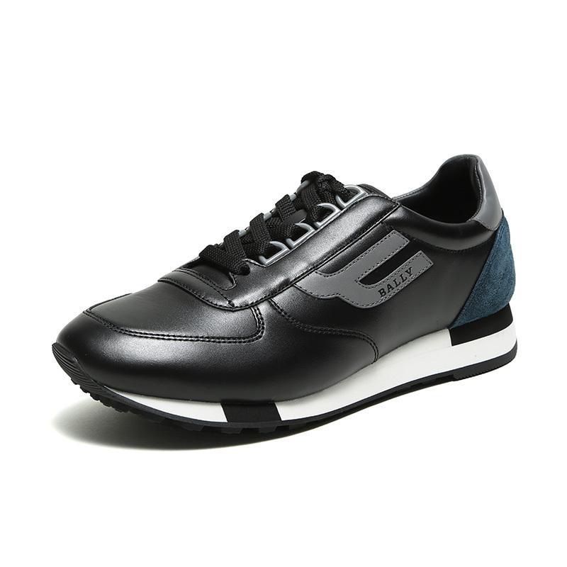 Bally 巴利 男款皮质系带运动鞋 GAVINO F 00-黑色多色 6