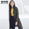 波司登轻薄羽绒服女中长款立领修身显瘦秋冬季时尚外套 180/100A 黑色8056