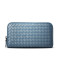 Bottega Veneta/葆蝶家 女钱包羊皮经典编织长款拉链钱夹 114076 皇家蓝