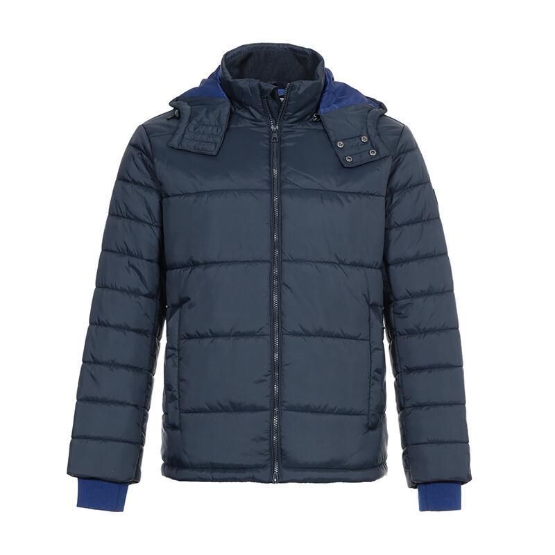 EMPORIO ARMANI EA7 阿玛尼 男款锦纶连帽棉服外套 6GPB16 PNR7Z 1578-夜蓝色 XL