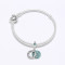 PANDORA潘多拉 绿色耀目四叶草 925银串饰手链 17cm
