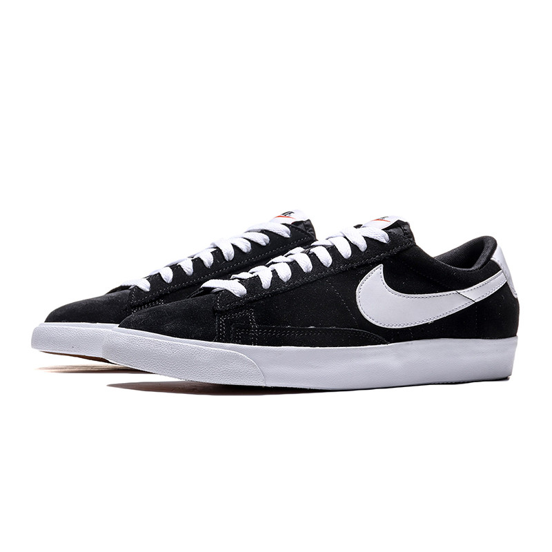 NIKE耐克男鞋板鞋开拓者BLAZER黑白低帮轻便运动鞋538402. 538402-004黑+白色 42码