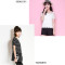拉贝缇夏季新款T恤时尚休闲V领吊带短袖圆领T恤两件套女60005014 浅蓝 L建议(115斤-130斤)