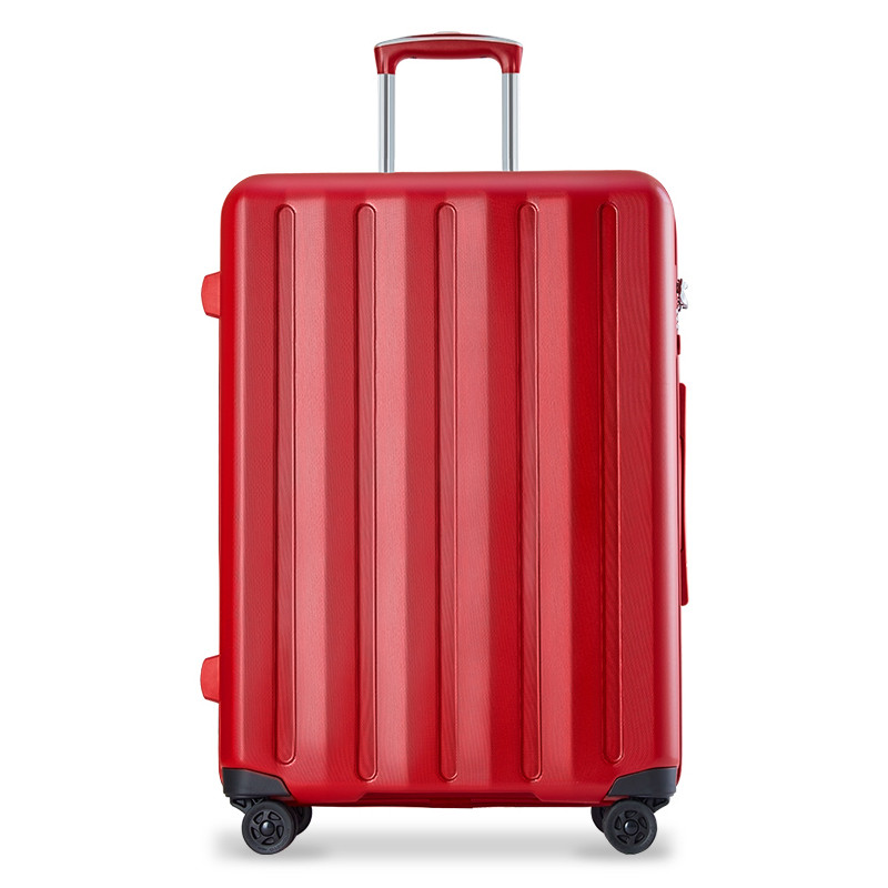 爱可乐（Echolac）八轮万向轮旅行箱防刮耐磨行李箱 铝合金拉杆箱子可登机008Y AMOS系列 22寸 红色