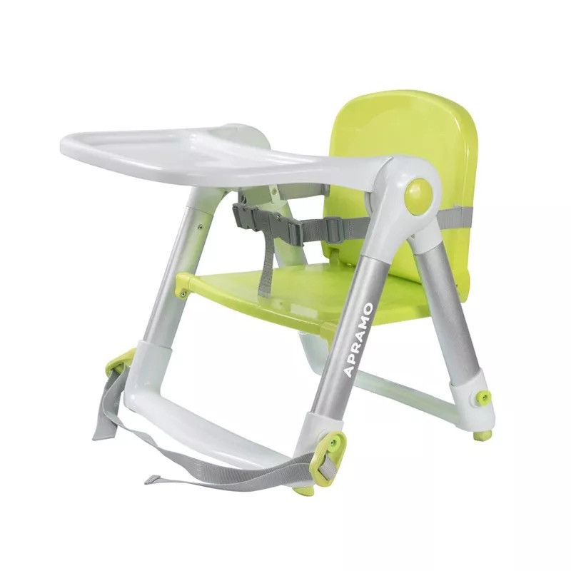 APRAMO宝宝餐椅婴幼儿童小孩吃饭餐椅子轻便携式可折叠多功能塑料承重15KG 糖果绿