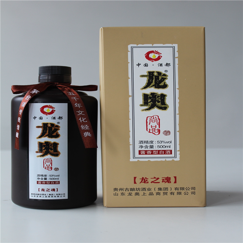 青岛(TSINGTAO) 龙奥尚品 龙之魂 酱香型 酒精53%vol 500ml*6 整箱装 单个价