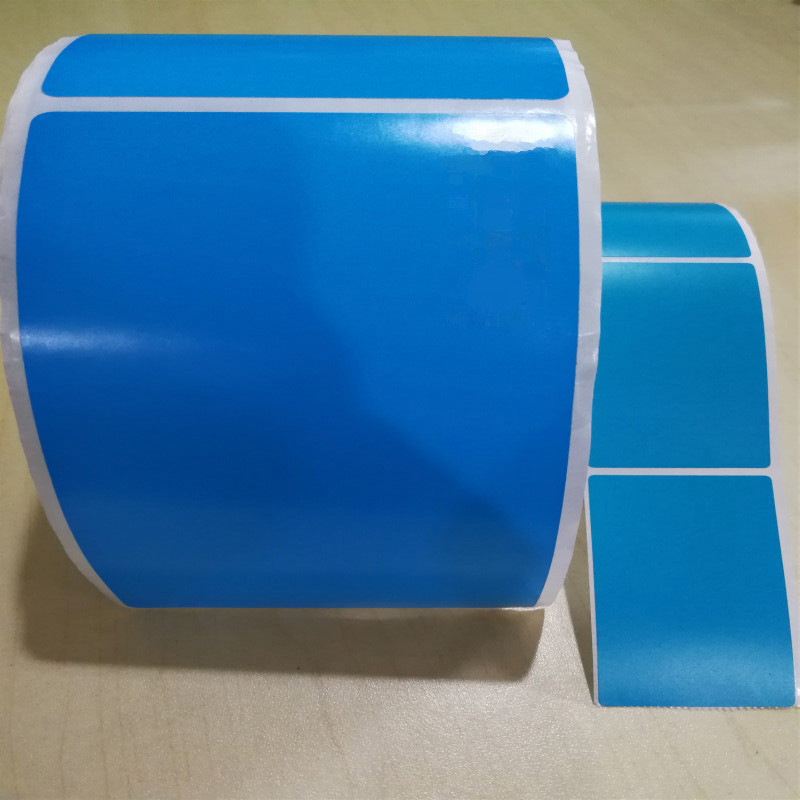 熹辰xichen资源标签60mm38mmqx6038蓝色不干胶标签纸250张卷