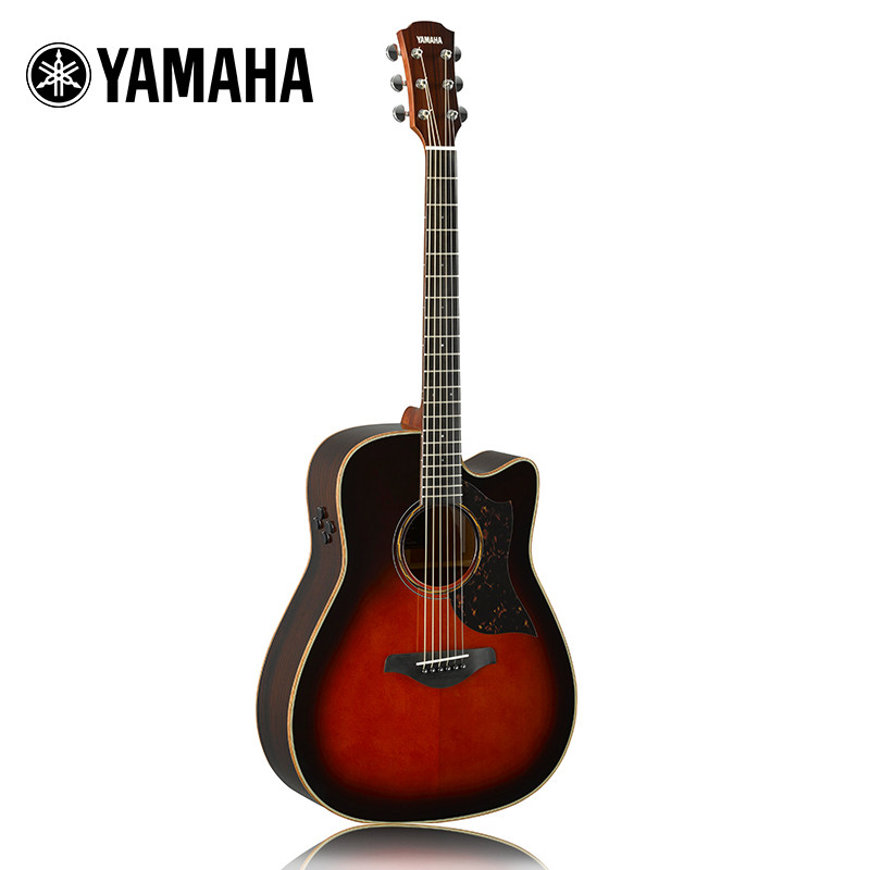 雅马哈(yamaha)全单吉他a3r/a3m/ac3r电箱款吉他木吉他缺角a3r tbs [4