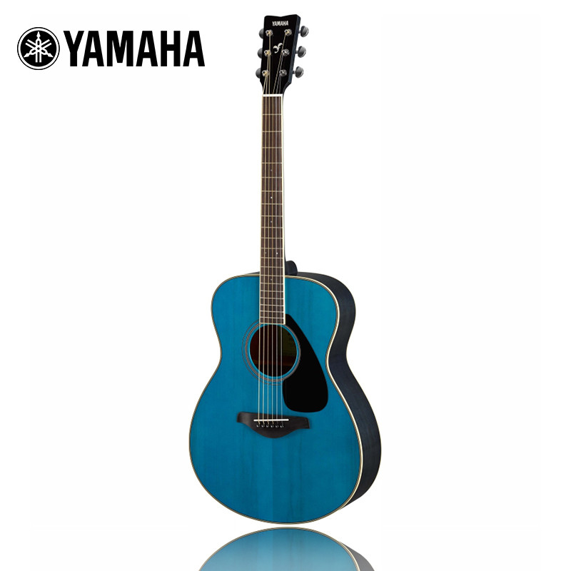 雅马哈（YAMAHA）FS820TQ单板民谣吉它升级版木吉他jita桃花芯背侧板40英寸天蓝色亮光