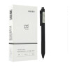 得力A109速干中性笔 水笔商务按动款0.5mm 黑色签字笔12支/盒 两盒装(单位:件)