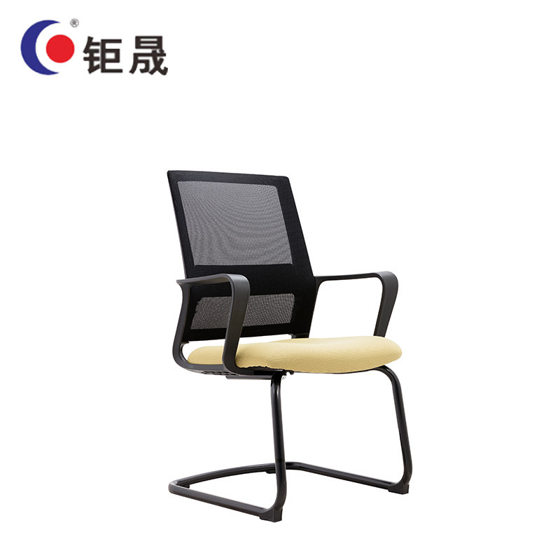 钜晟 办公椅网布人体工学员工椅弓形会议椅ZCH-219C 金色