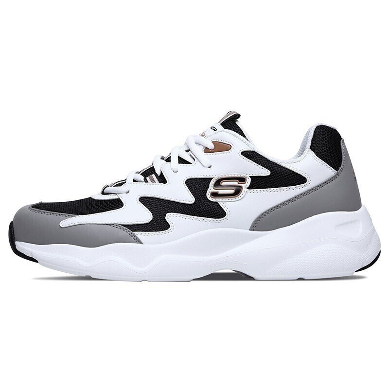 Skechers斯凯奇男鞋撞色拼接熊猫鞋老爹运动鞋休闲鞋TM&999090-BKGD 999090-BKGD 43