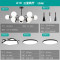 测试商品 四季沐歌套餐现代简约LED客厅吊灯北欧灯具全屋套装组合三室两厅 A10(三室两厅)白光