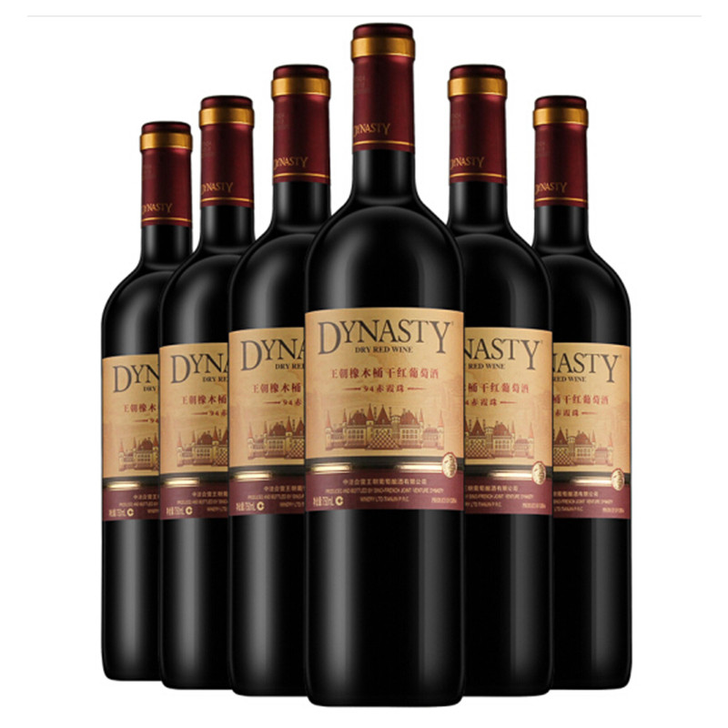 王朝 橡木桶94赤霞珠干红葡萄酒 750ml*6整箱装