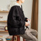 唐狮棉衣男2019冬季新款棒球领棉服短款加厚保暖夹克青少年棉袄潮 XXL 黑色