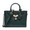 MICHAEL KORS 迈克·科尔斯 MK 女士鹅卵石纹皮革小号手提单肩斜挎包 30F9G0HS1L DK-ATLANTIC-深墨绿色
