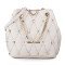 VERSACE JEANS 范思哲 新款女士象牙白色聚酯纤维铆钉装饰手提包 E1VTBBE2 70883 807 白色