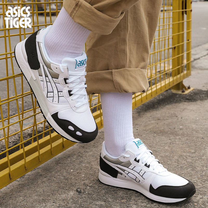 亚瑟士（ASICS）运动户外男女款拼接材质GEL-LYTE复刻初代鞋款运动休闲鞋1191A024 1191A024-100/白色/黑色 9(42.5/270)