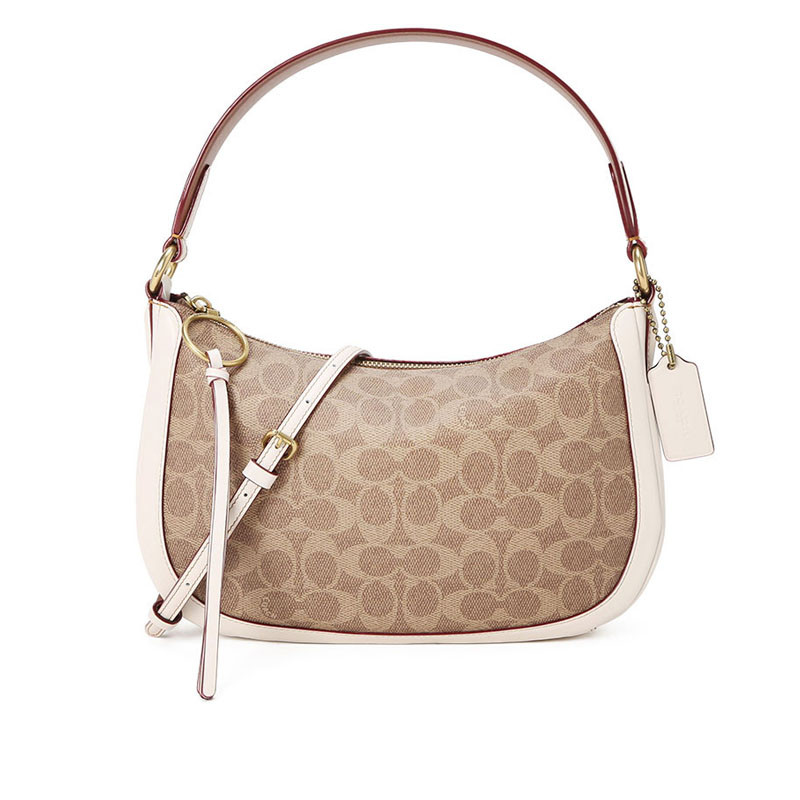 COACH/蔻驰 女包单肩马鞍半月包2019秋冬新款 52577 白色