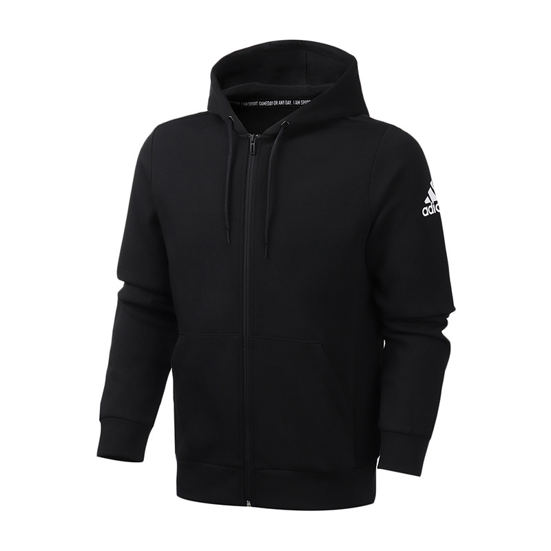 阿迪达斯男服夹克外套连帽开衫休闲运动服EB5272 L EB5272黑色