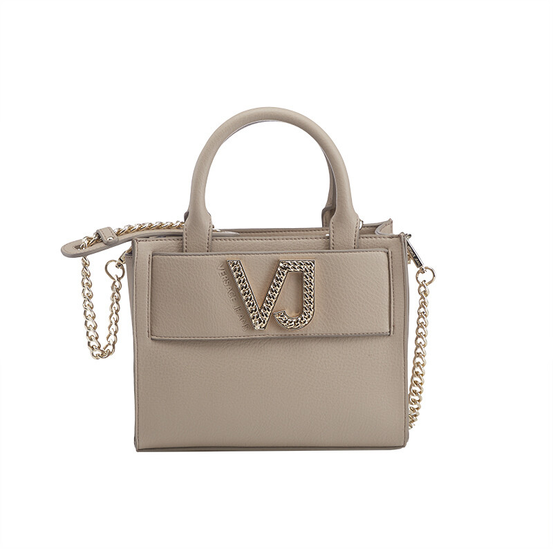 VERSACE JEANS 范思哲 新款女士裸色聚酯纤维手提包 70034 723 裸色