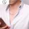 蛇骨链s925纯银项链男镀白金锁骨链银链子无吊坠颈链潮人男士细链 粗约1.2毫米长约50厘米