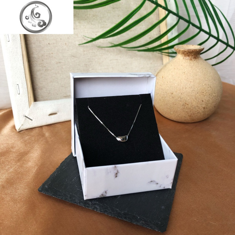 韩925纯银相思豆银豆豆项链锁骨链简约气质chic冷淡风百搭女送礼 相思豆项链送（礼盒）