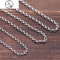 复古做旧泰银珍珠链925纯银饰品打造简约圆环男女项链百搭毛衣链_1 4mm粗(55厘米约12.4克）