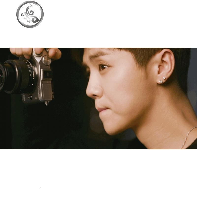 s925纯银锆石耳钉女欧美气质简约男单只迷你小巧六爪仿钻石耳环_233 直径3mm银色一对