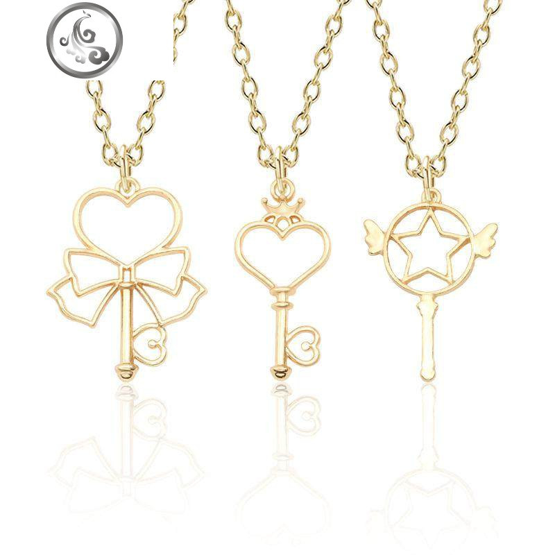 韩版闺蜜学生项链好朋友好姐妹友谊套装吊坠女生锁骨链 A15-4-1226(三件套)